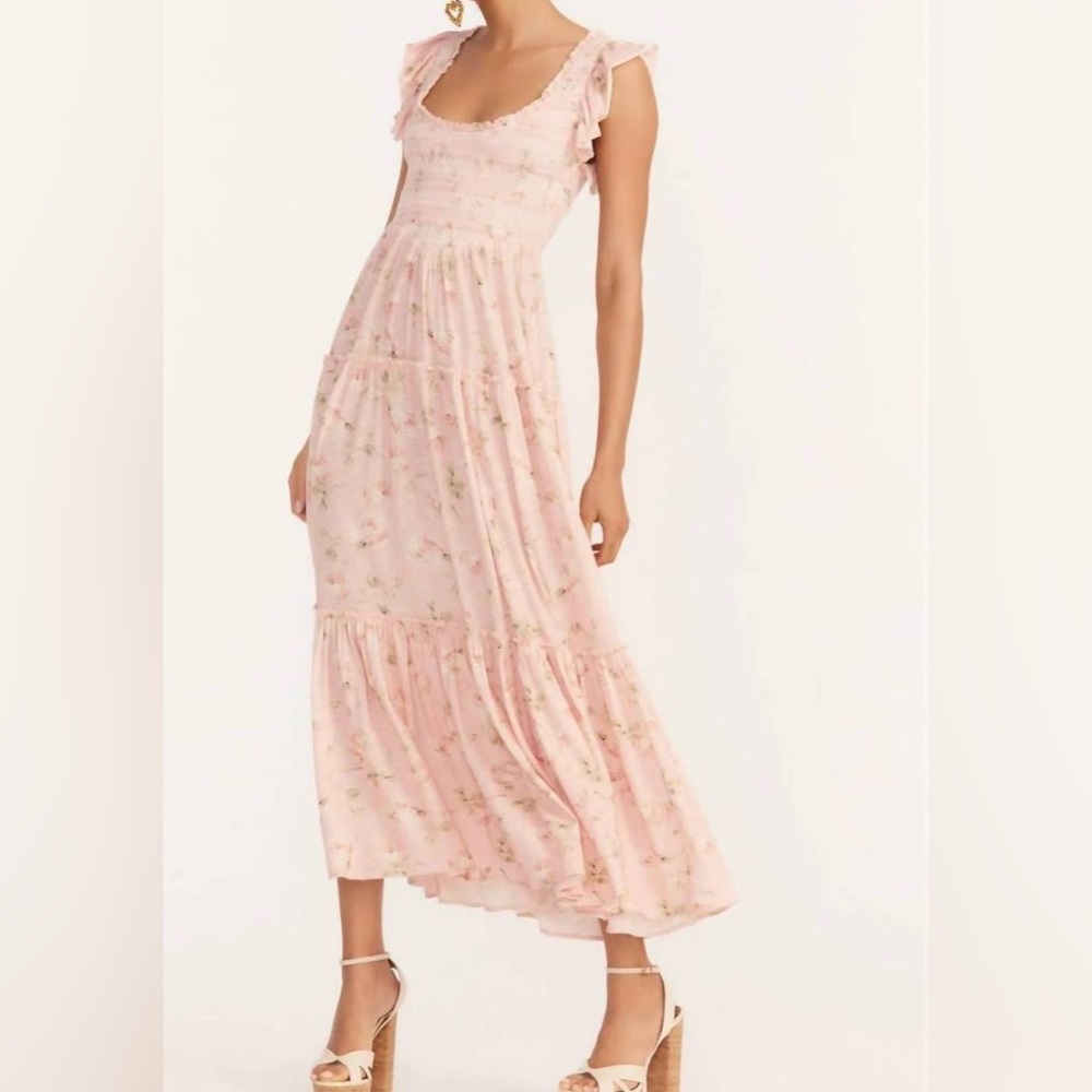 LoveShackFancy Chessie Dress size small